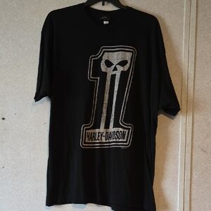 Harley-Davidson Black Skull Graphic Tee